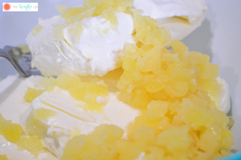 Pineapple Cream Cheese Spread- The Kreative Life