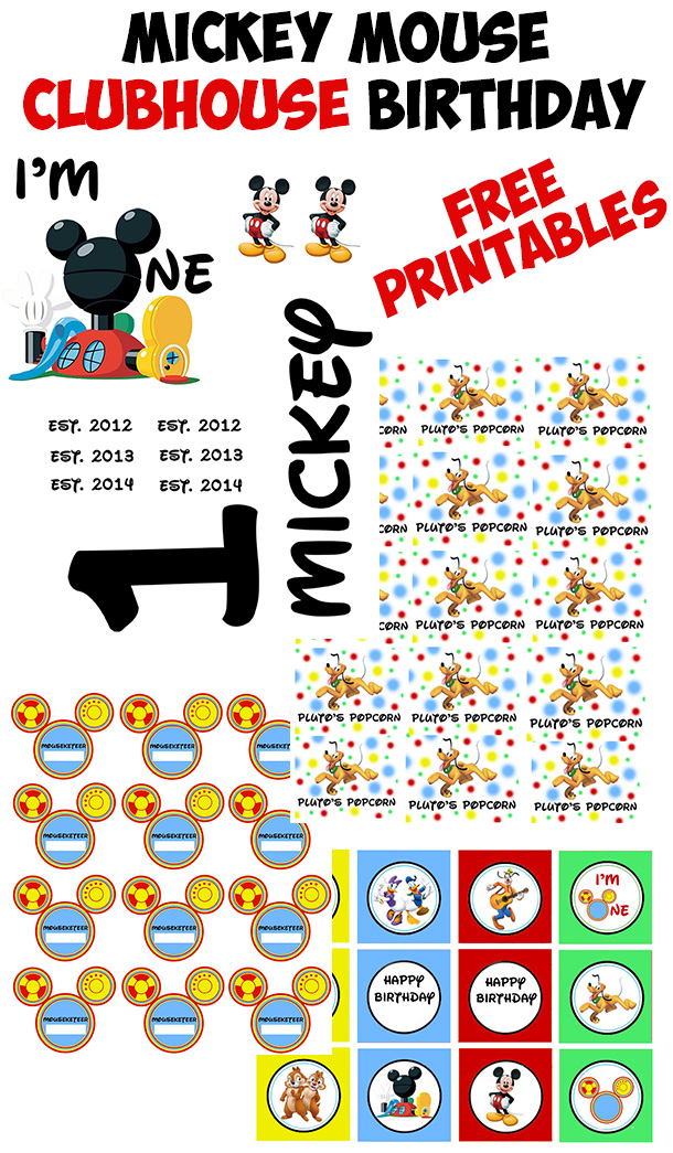 Mickey Mouse Clubhouse Birthday Party Printable - The Kreative Life