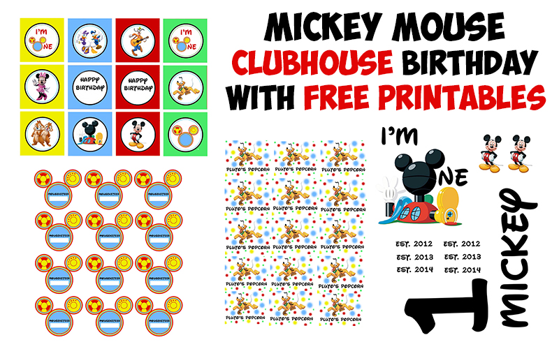 Mickey Mouse Clubhouse Birthday Party Printable - The Kreative Life