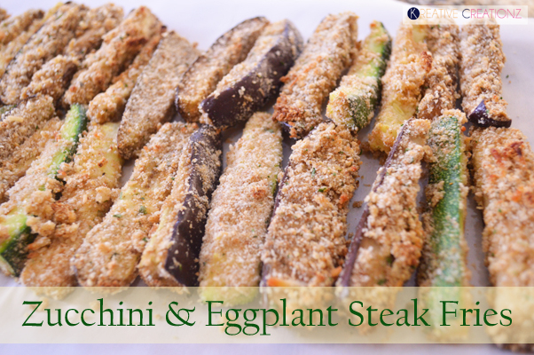 Zucchini and Eggplant Steak Fries - The Kreative Life
