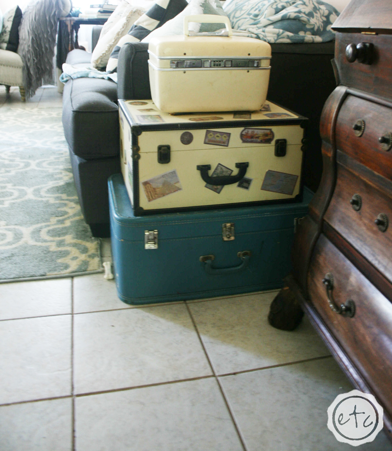 Vintage Suitcase Makeover