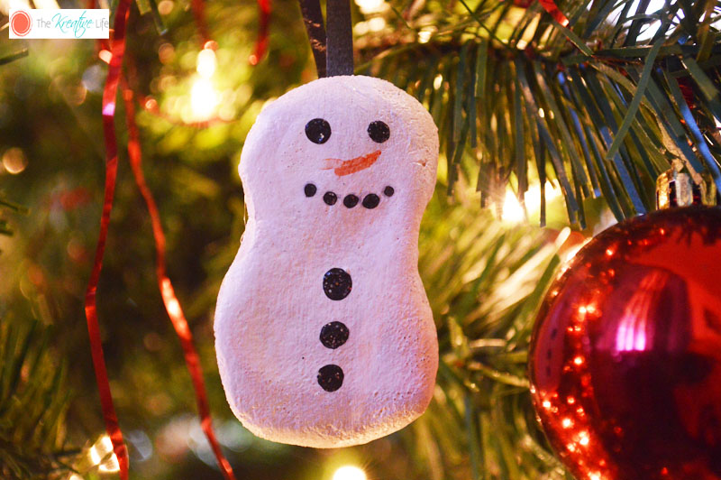Salt Dough Snowman Ornaments - The Kreative Life
