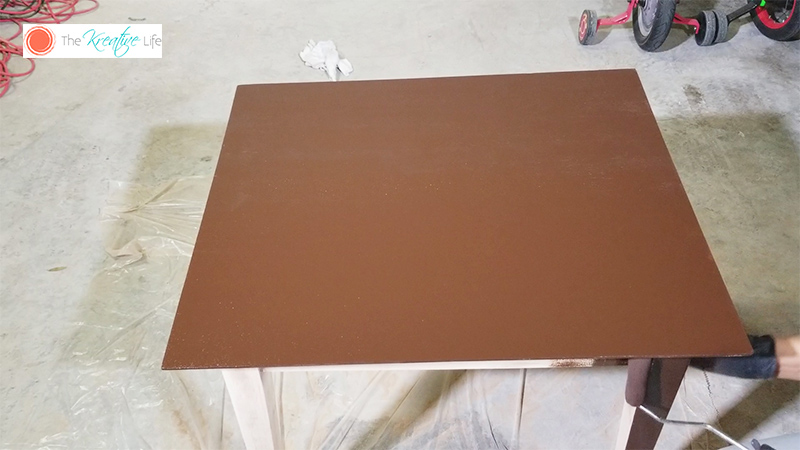 Decorative DIY Wood Stain Table - The Kreative Life