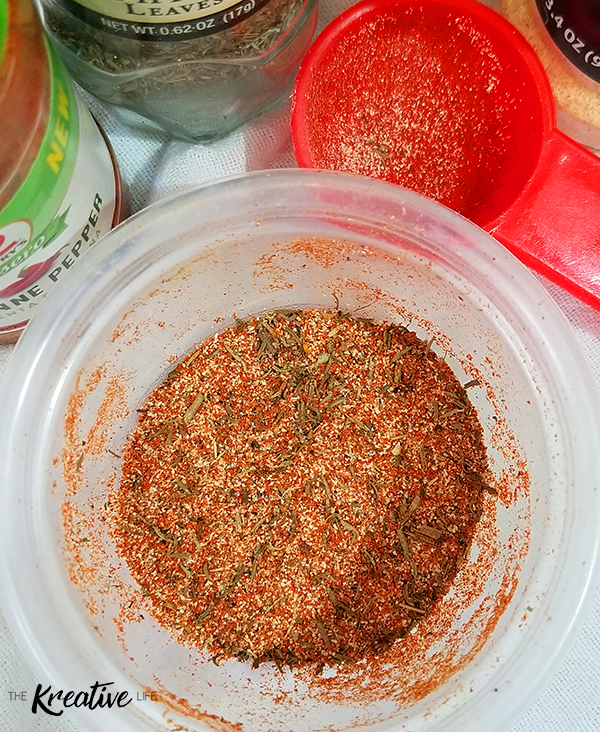 Homemade Cajun Seasoning Mix - The Kreative Life